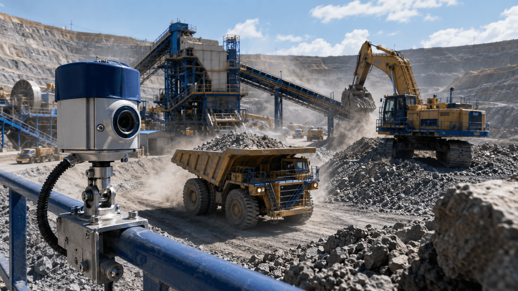 Mining — Energy and granulometry tracking, anomaly detection and predictive efficiency reports.